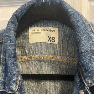 Rag & Bone Jean Jacket w. Leather Sleeves